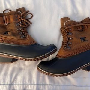 SOREL Fancy Lace winter duck boots Size 8